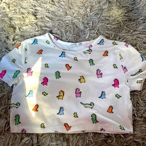 Shein kids AESTHETIC top dinosaur